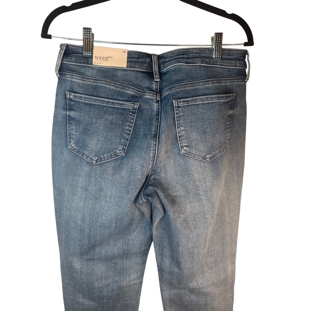 NYDJ Emma Relaxed Fit Size 10 Jeans Lift Tuck Technology Medium Wash NEW - Picture 9 of 14
